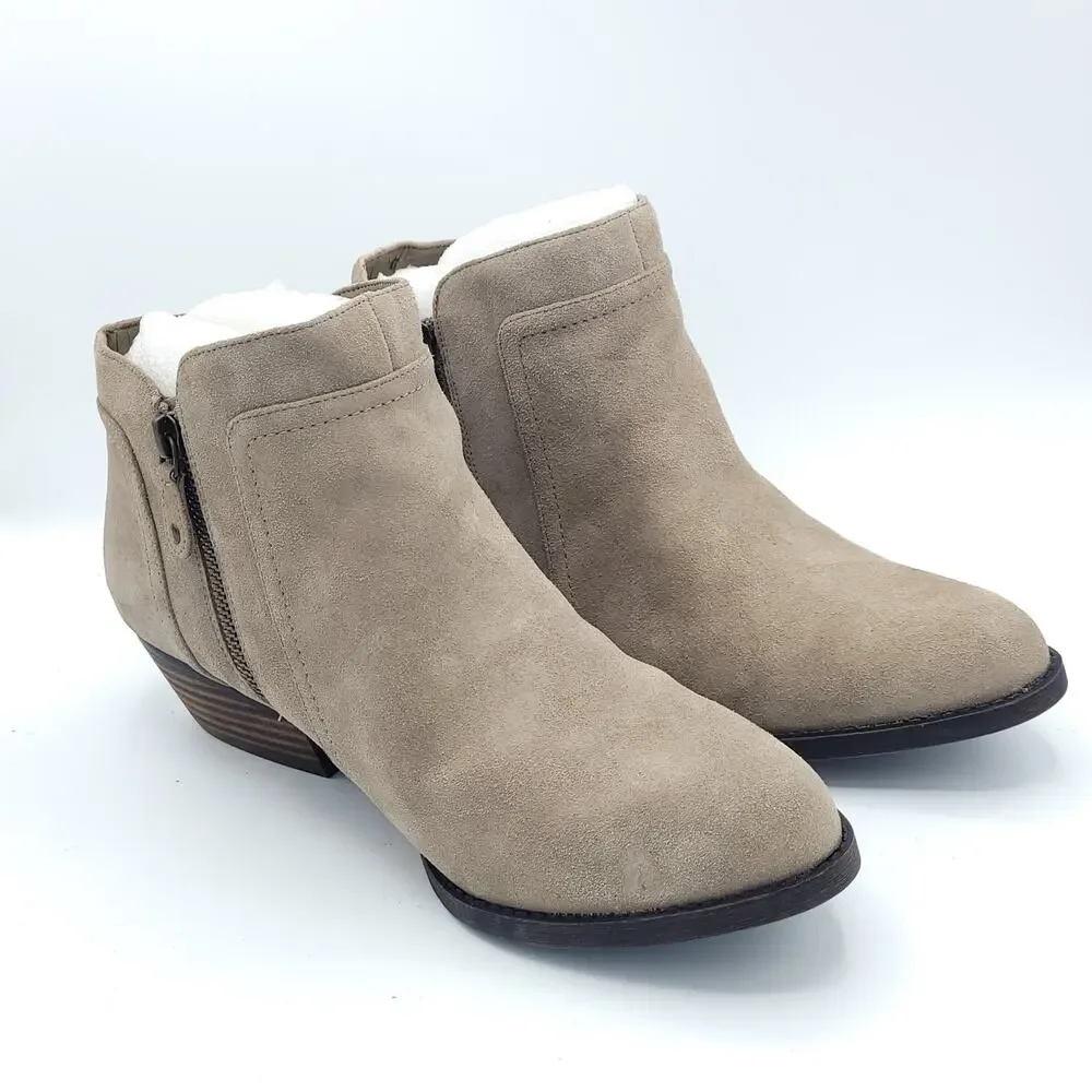 Nine West Vintage America Collection Tan Suede Boots womens size 10